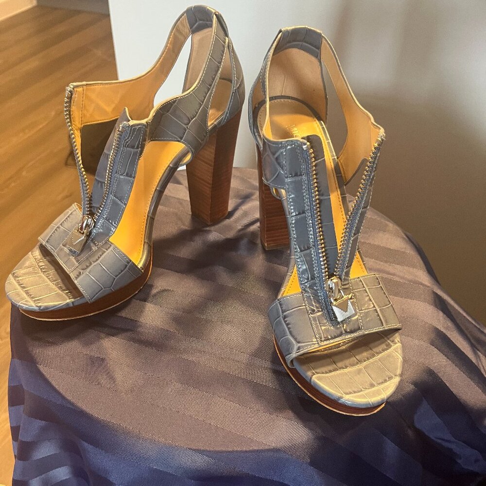 Michael Kors Blue T-Strap Shoes